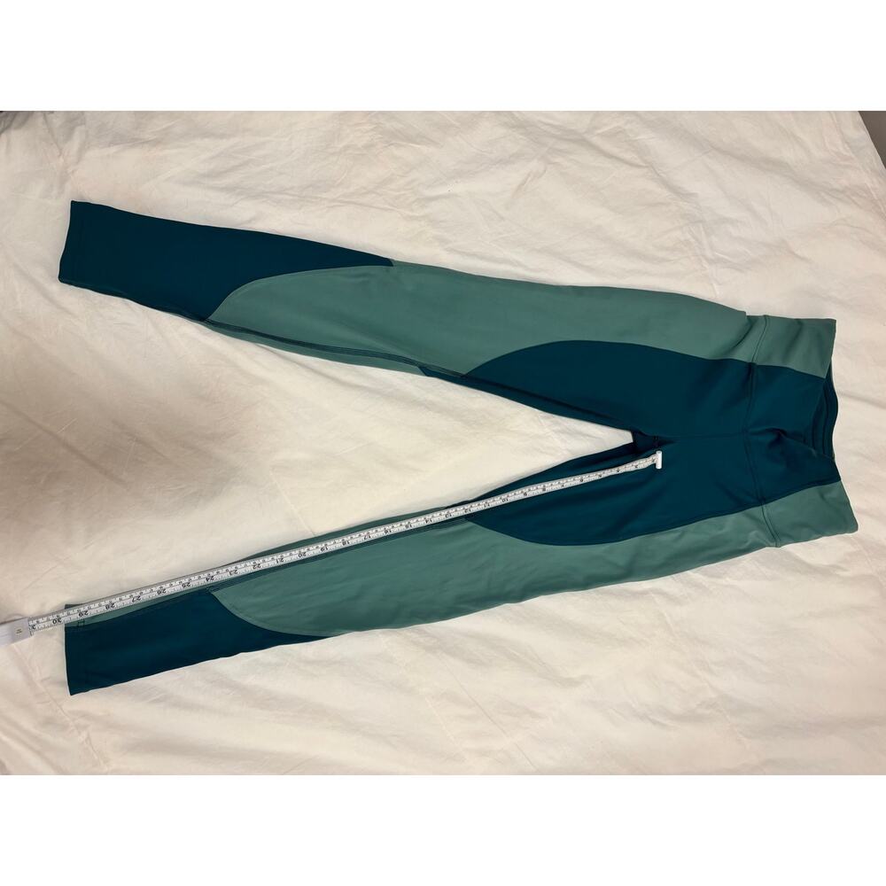 Lululemon Wake & Train Tight *28" Green Jasper / Frosted Pine Size 6 Nulux